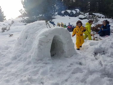 Journée insolite : sortie trappeur en famille près de Font-Romeu pour 1 adulte et 1 enfant