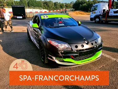 4 tours dans une Renault Megane RS III à Spa-Francorchamps