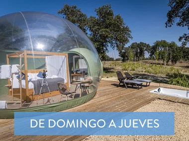 El Toril Glamping Experience: 1 noche en burbuja con desayuno para 2 personas