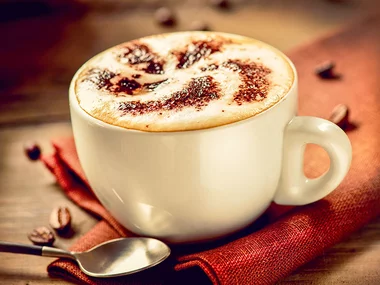 En drink hos Café Olivia