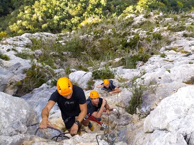 Parcours via ferrata de la Tour du Jallouvre près de Megève pour 2 confirmés