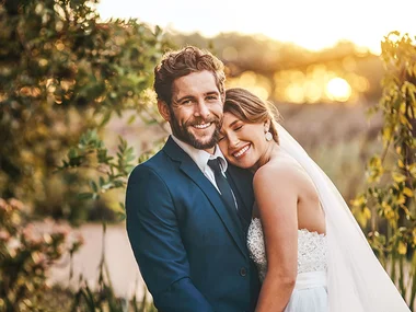 Ein Hoch auf das Hochzeitspaar