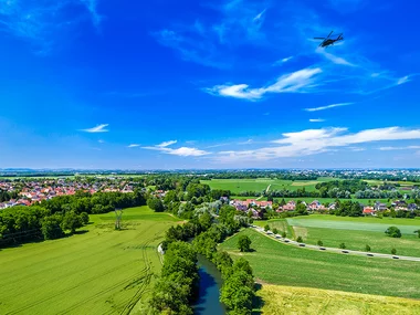 Vol en hélicoptère au-dessus de Strasbourg et ses environs