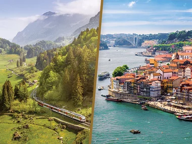 Voyage en Europe : Pass Interrail Global Continu 7 jours avec nuit en hôtel