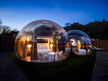 ¡Glamping a la asturiana! 1 noche con desayuno en Burbujas del Sella para 2 personas