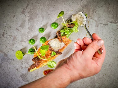 Gourmet-Menü im Restaurant La Chaumière bei Genf