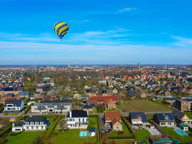 Ballonvaart over het Waasland met champagne