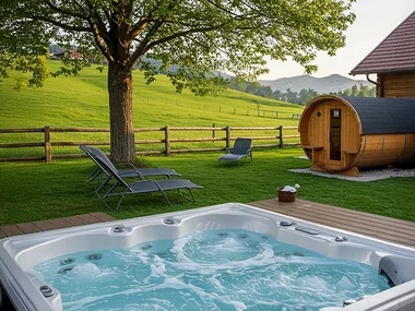 Nuit insolite en roulotte avec bain à remous privatif et spa pour 2 dans le canton de Vaud