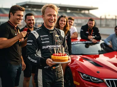 Sensationele verjaardag : rijplezier in een sportwagen