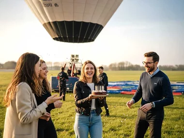 Een sensationele verjaardag in de lucht