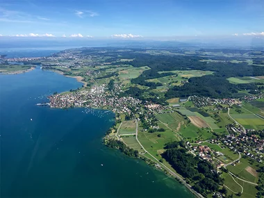 Ein Flugzeug-Rundflug über den nördlichen Bodensee für 2 Personen