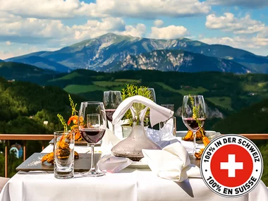 Escapade gustative exclusive : 1 nuit avec souper en hôtel 4* en Suisse
