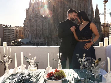 Velada mágica en pareja con Unique Moments y vistas a la Sagrada Família