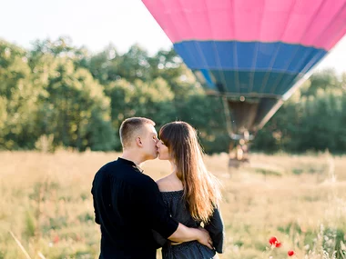 ¡San Valentín en el aire!: 1 vuelo en globo