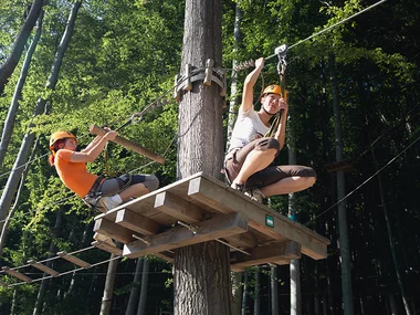 Aventure dans les arbres : ponts & ziplines pour tous