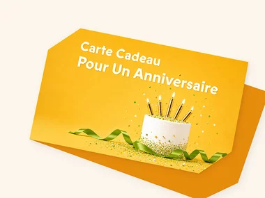 Carte cadeau joyeux anniversaire