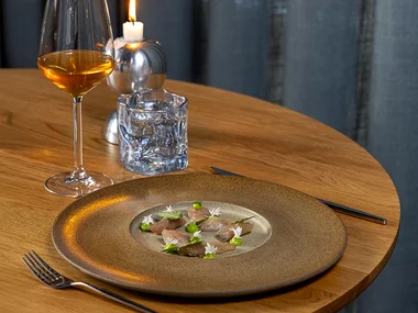 11-retters vinmenu hos Restaurant Abigail i København for 2