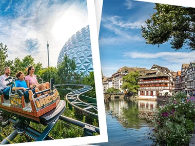 Aufenthalt Europa-Park 2026: Ticket für 2 Erwachsene und 1 Kind (1 Tag) und 1 Nacht im Hotel nahe Europa-Park