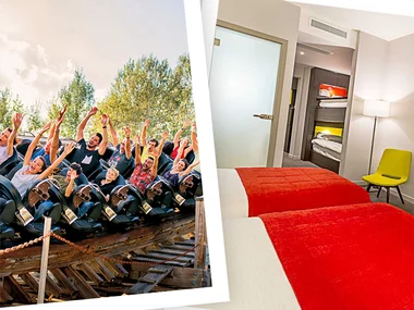 Walibi Belgium: 2 tickets voor volwassenen en 2 tickets voor kinderen en een overnachting in Adagio Access Brussels Delta