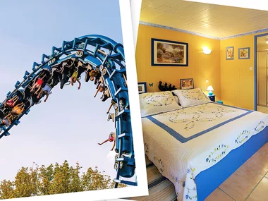 Walibi Rhône-Alpes : entrées 2 adultes et nuit à La Roche Bleue