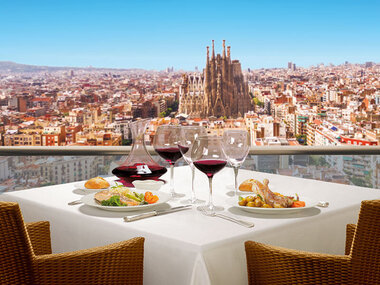 Cena exquisita en Barcelona