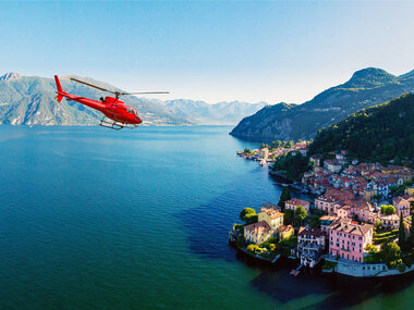 Volo in elicottero sul Lago di Como con posto da copilota