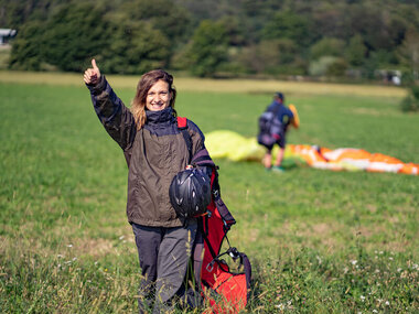 1 emozionante volo in parapendio in tandem in Lombardia
