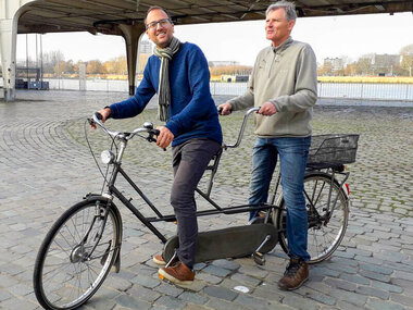 Op een tandem door Antwerpen