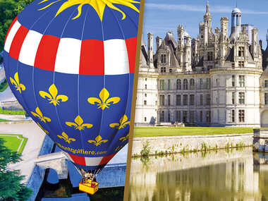 Séjour en Touraine avec vol en montgolfière d'1h à proximité des châteaux de la Loire