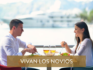Brindis por los novios: 1 noche con desayuno y cena gourmet
