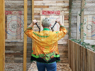 Session de lancer de hache pendant 1h près de Paris