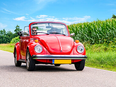 Dagtocht in een Volkswagen Kever Cabrio voor 4 personen