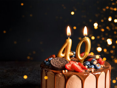 Gefeliciteerd met je 40ste verjaardag!