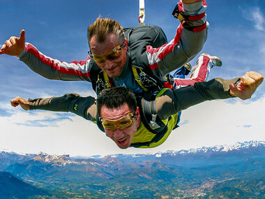 Chute libre en tandem aux portes de Gap