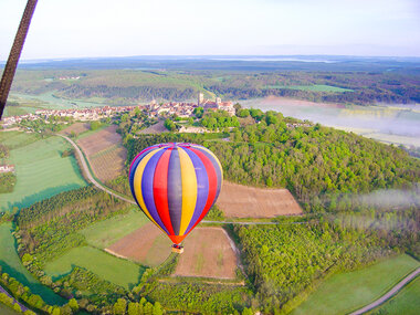 Vol en montgolfière au-dessus de Vézelay en semaine