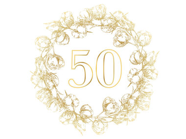 ¡Feliz 50º aniversario de boda!