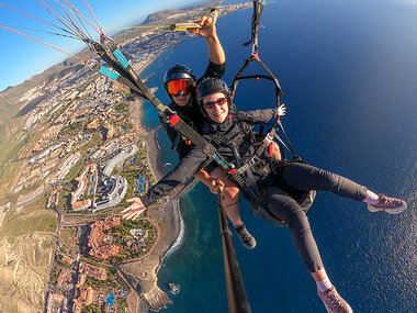 Parapente en Tenerife: 1 vuelo de larga duración para 1 persona
