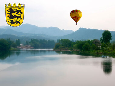 Über den Wolken im Heißluftballon für 1 Person in Baden-Württemberg