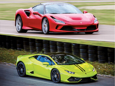 Stage de pilotage multivolant : 2 tours en Lamborghini Huracán et 2 tours en Ferrari F8 sur le circuit de La Ferté-Gaucher