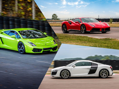 Stage de pilotage multivolant : 2 tours en Audi R8, 2 tours en Lamborghini Gallardo et 2 tours en Ferrari 488 sur le circuit de Lohéac