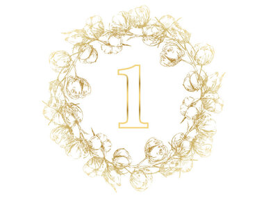 Herzlichen Glückwunsch zum 1. Hochzeitstag!