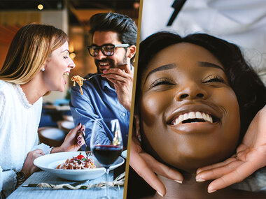 Soin du visage et souper romantique