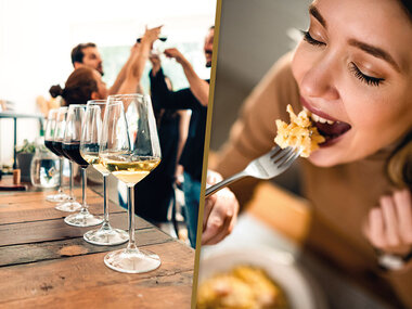 Romantisk vin- eller matprovning för 2