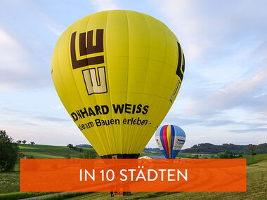 Sommer-Ballonfahrt für 2 über den Dächern Deutschlands