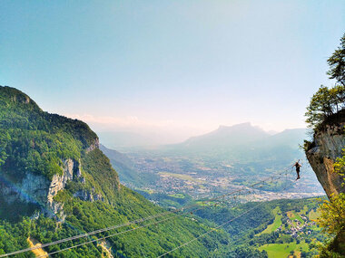 Parcours via ferrata Jules Carret près de Aix-les-Bains pour 2 confirmés
