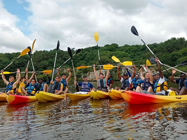 Circuit de 2 jours en canoë-kayak avec nuit en tente pour 3 personnes près de Vannes