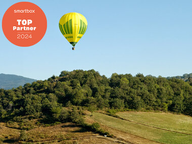 1 vuelo en globo con brindis con vistas a Montserrat