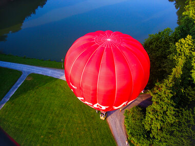 Ballonvaart over Brabant met champagne voor 2