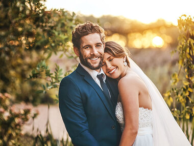 Ein Hoch auf das Hochzeitspaar