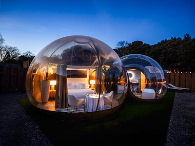¡Glamping a la asturiana! 1 noche con desayuno en Burbujas del Sella para 2 personas